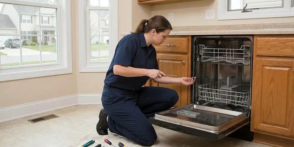 Dishwasher Latch Replacement in Huntersville, NC
