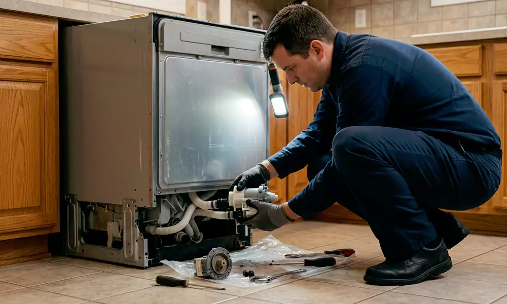 Dishwasher Pump Replacement in Huntersville, NC