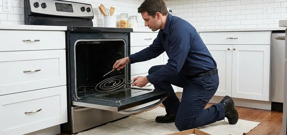 Oven Lower Heating Element Replacement in Huntersville